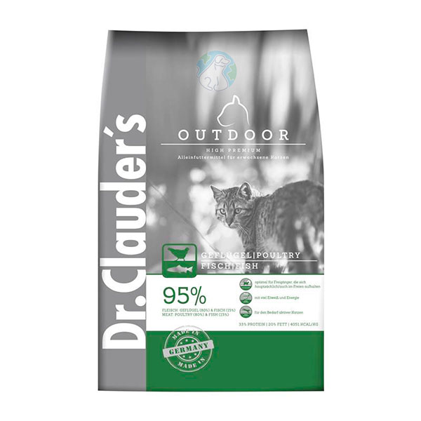 غذای خشک گربه بالغ 1.5 کیلو Dr clauders outdoor